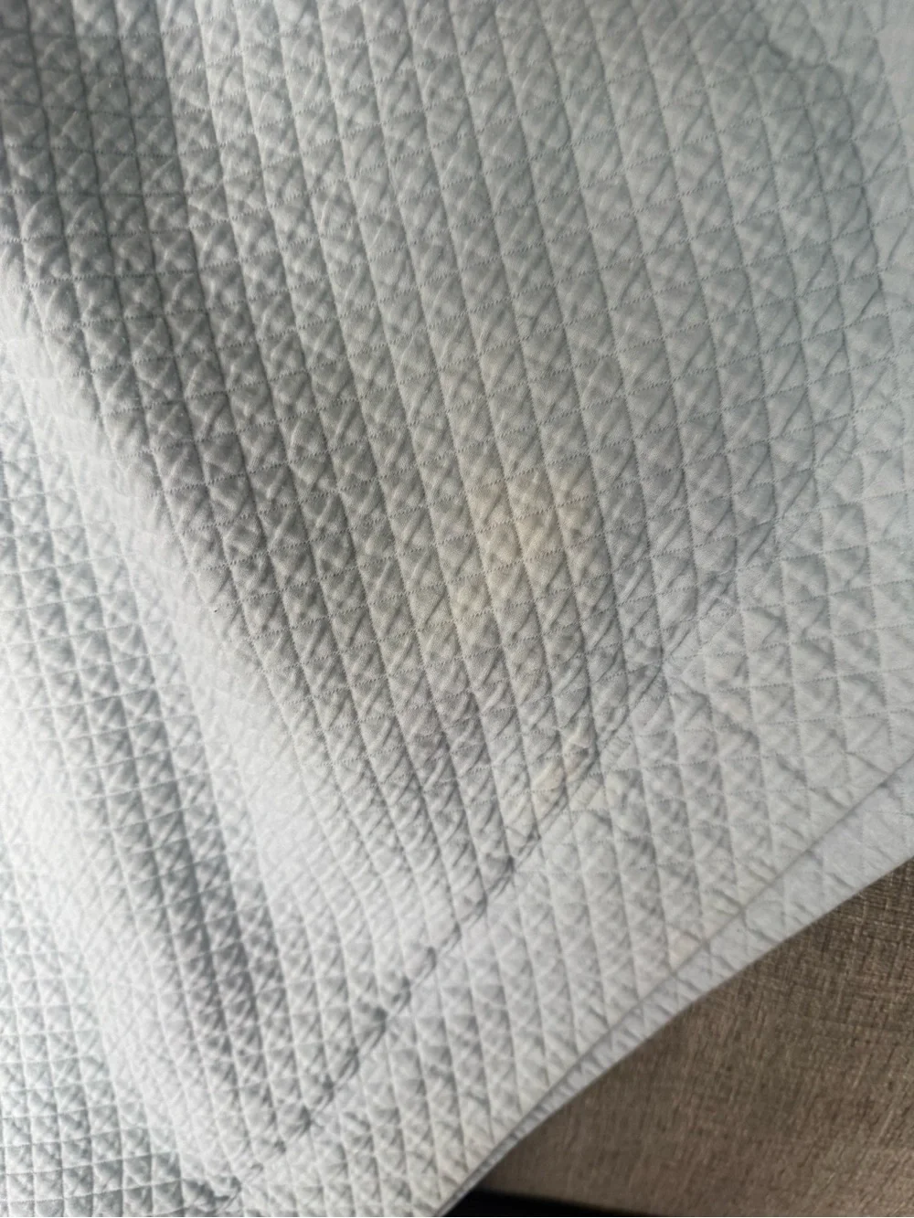 Classic Light Blue Quilted Duvet Cover - Westpoint Stevens